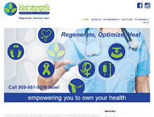 Tablet Screenshot of inlandnaturalmedicine.com